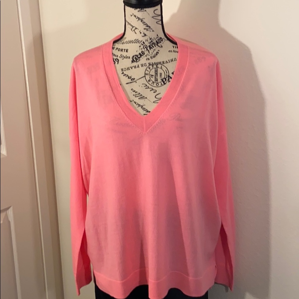 💕NWT J. Crew V Neck Tunic Sweater 💯 Merino Wool💕